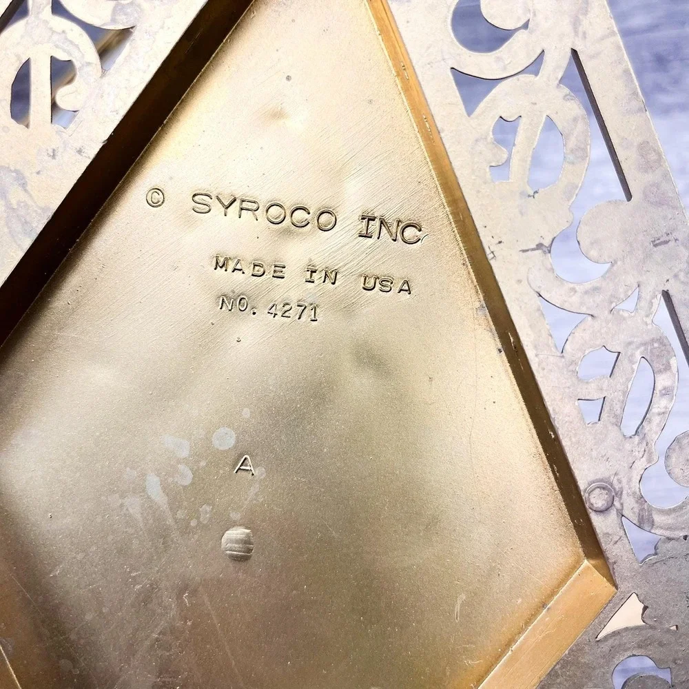 Faux Brass Gold‎ Wall Hanging Set of 2 - Burwood Interior Decor